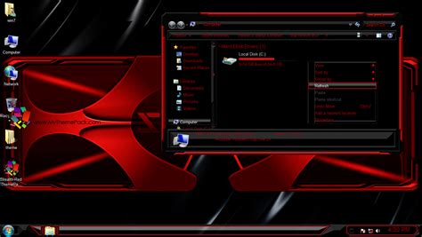 Stealth Red Archives Skin Pack Theme For Windows 11 And 10
