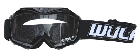 Wulfsport Kids Motocross Helmet Cub Pro Wulf Gloves Goggles Black Mx
