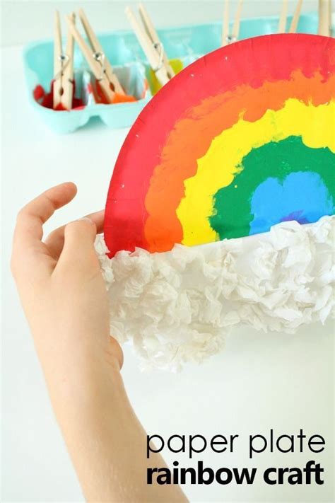 Pom Pom Painted Rainbow Craft For Kids Rainbow Crafts Art Activities