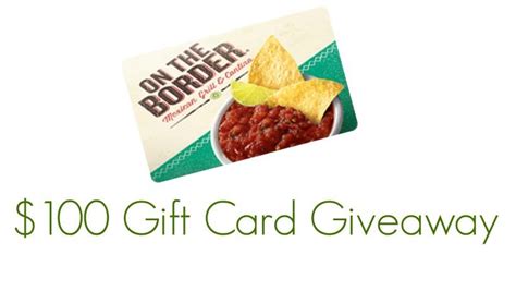 For example, if you buy a gift card in the united states for 50 u.s. On The Border Mexican Grill & Cantina $100 Gift Card Giveaway (US ends 1/30) #sponsored