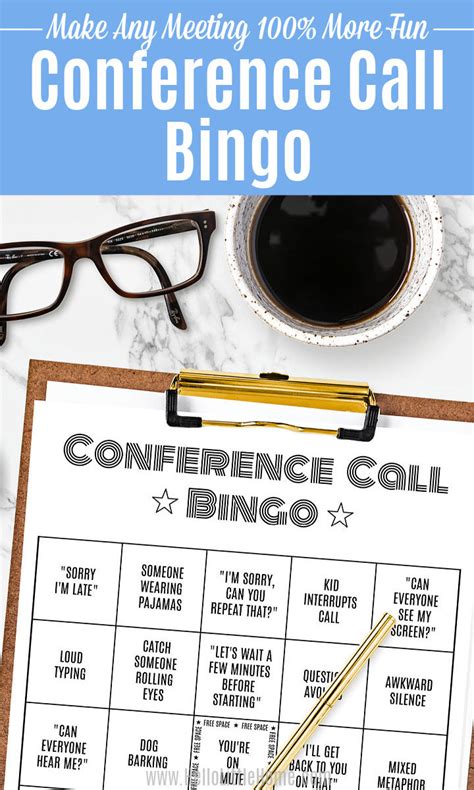 Conference Call Bingo Free Printable Hello Little Home