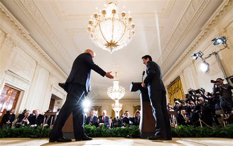 In Welcoming Shinzo Abe Trump Affirms U S Commitment To Defending