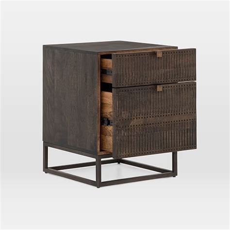 Natural variations in the wood are expected. Mango Wood & Iron Filing Cabinet | west elm in 2020 | Mango wood, Filing cabinet, Wood