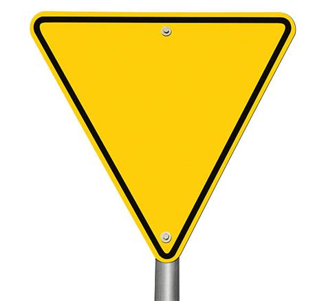 550 Blank Yield Sign Stock Photos Pictures And Royalty Free Images Istock