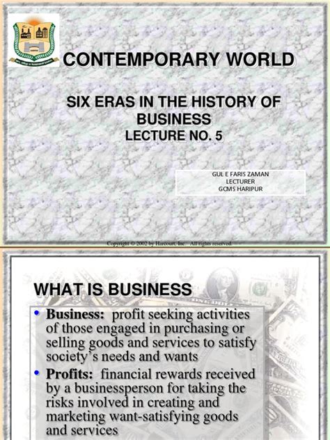 Eras In Business History Pdf