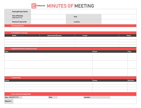 As you work to build a new relationship or strengthen an existing one, offering thanks for your meeting partner's time and attentiveness is almost never a bad. Minutes of meeting template - 16+ | Excel | Word | PDF ...