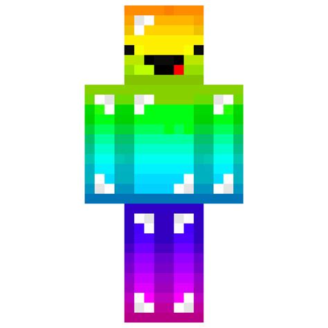 Noob Minecraft Skin Rainbow Related Keywords Noob