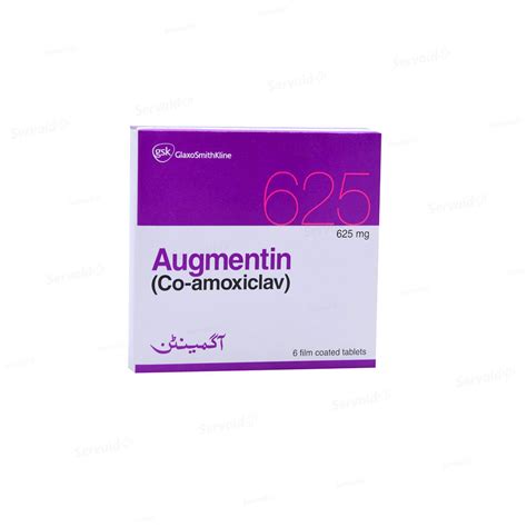 Augmentin 625mg Tablet 6s Buy Online At Servaid®servaid Pharmacy