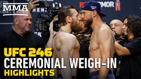 Ufc 246 Ceremonial Weigh In Highlights Mma Fighting Youtube