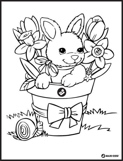 Free Easter Or Spring Coloring Pages