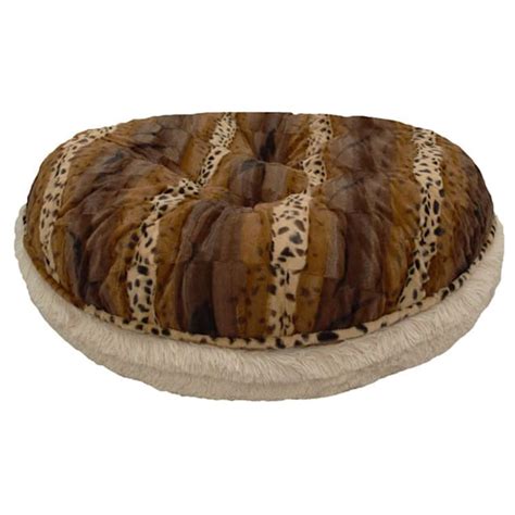 Bessie And Barnie Signature Extra Plush Faux Fur Luxury Bagel Pet Bed