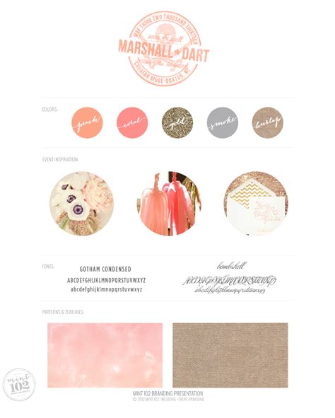 Marshall-Dart-Branding-Board by Mint 102 Event Branding (With images) | Event branding, Blog ...
