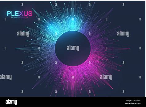 Abstract Plexus Background With Connected Lines And Dots Molecule And