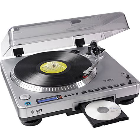 Ion Audio Lp2cd Usb Turntable With Direct To Cd Recording Lp2cd