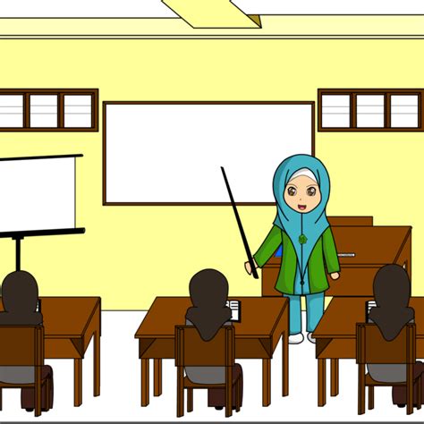 Gambar Guru Sedang Mengajar Download 77 Gambar Animasi Guru Mengajar