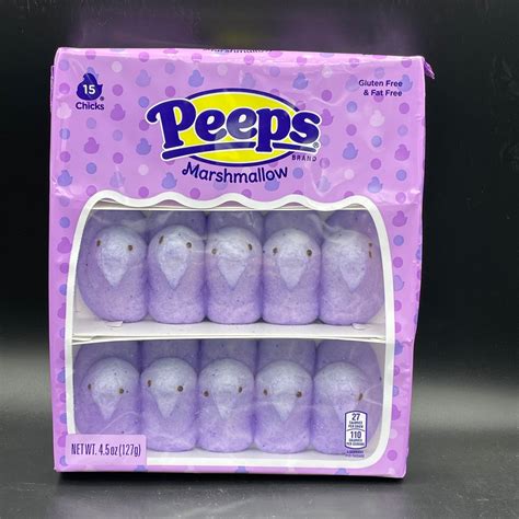 Peeps Purple Marshmallow 15 Chicks 127g Usa Easter Special