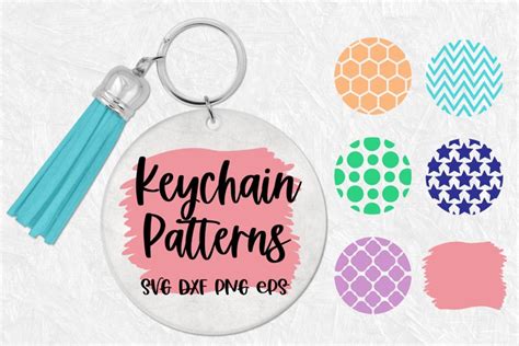 Keychain Patterns Svg, Keychain Mini Bundle, Circle Patterns