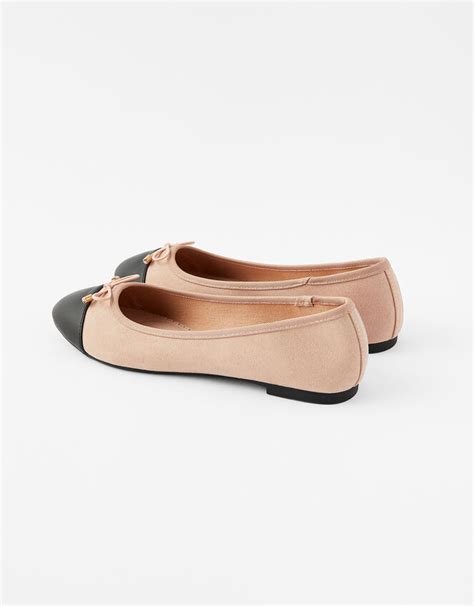 Two Tone Ballerina Flats Nude Flat Shoes Accessorize Global