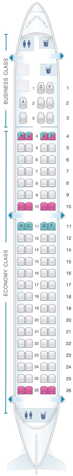 Seat Map Avianca Embraer 190 Seatmaestro