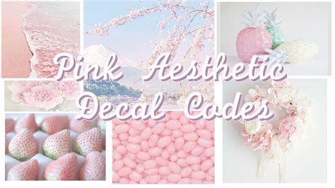 Pink Aesthetic Roblox Decal Codes Doovi