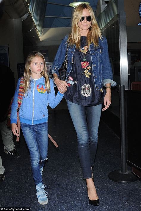 Heidi Klum And Look Alike Daughter Leni Leave La Airport Hand In Hand