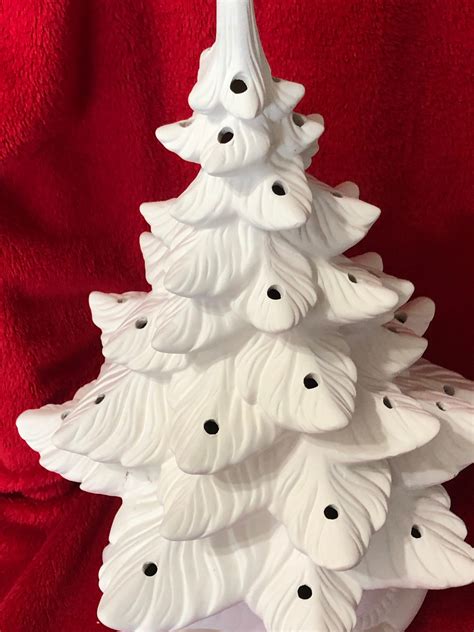 Atlantic Ceramic Christmas Tree Bisque Ready To Paint Etsy
