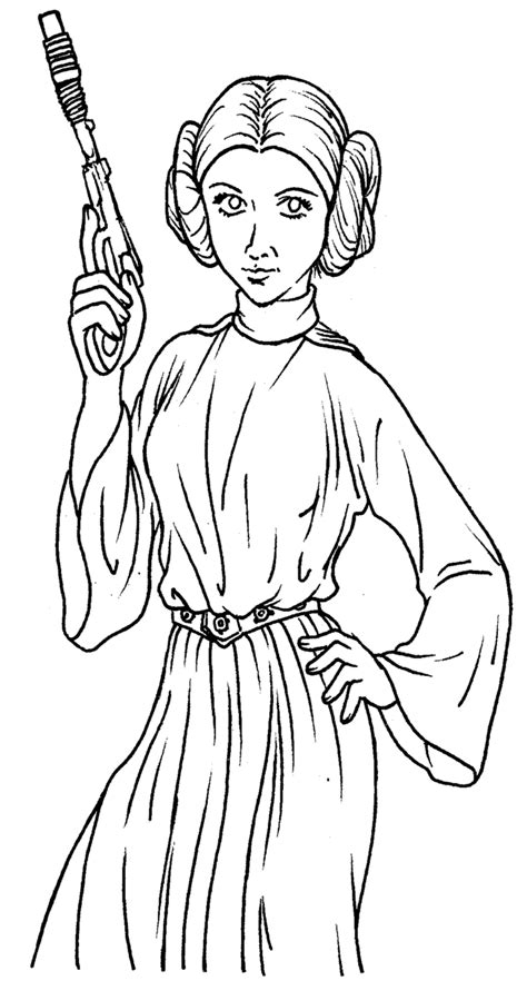 Slave Leia Coloring Pages Coloring Pages
