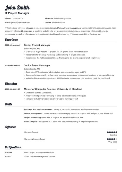Download more than 1000 resume templates for free. 15+ Blank Resume Templates & Forms to Fill In and Download