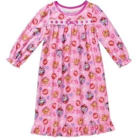 Disney Size 3t Paw Patrol Skye Marshall Pup Heroes Pink Flannel Nightgown
