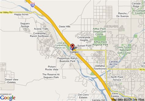 Map Of Days Inn And Suites Tucsonmarana Tucson