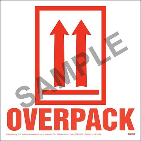This End Up Orientation Arrowsoverpack Package Marking Paper Red