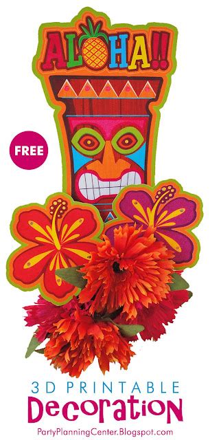 Free Printable Hawaiian Luau Decorations  Party Planning