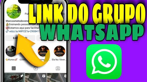 Como Colocar Link De Grupo Whatsapp Na Bio Instagram Youtube