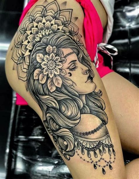 Pin De Sarah Hurtado Em Tattoo Art Tatuagem Mulher Tatuagem Coxa Feminina Tatuagem