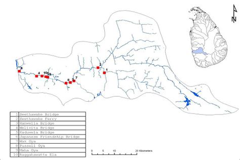 Kelani River Map