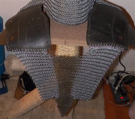 Chainmail Armor And Leather With Chainmail By Ironbearmetalsmith