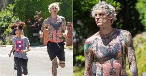 Colson baker is better known by his stage name machine gun kelly. Machine Gun Kelly gets his exercise in on jog with his ...