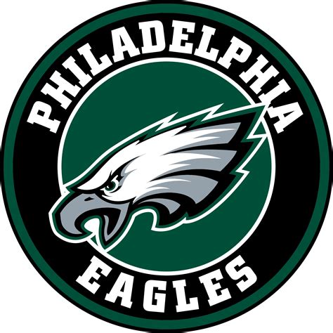 Philadelphia Eagles Circle Logo Vinyl Decal / Sticker 5 sizes png image