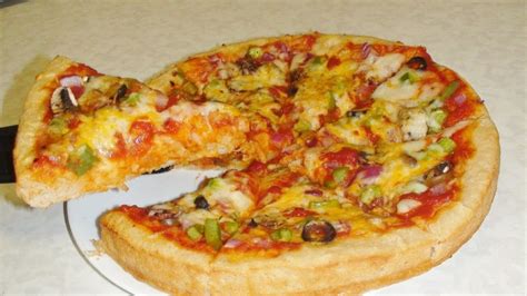 Deep Dish Pan Pizza Veggie Lovers Pizza Video Recipe By Bhavna