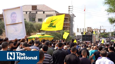 Funerals Held For Killed Hezbollah Soldiers Youtube