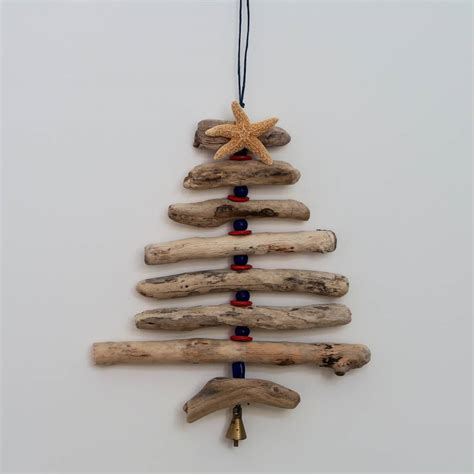 Handmade Large Driftwood Christmas Tree Decoration By Rana Cullimore