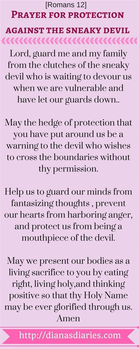 Prayer For Protection Against Evil