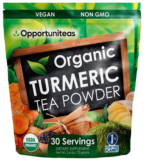 Organic Turmeric Tea Powder Matcha Green Tea Turmeric Cinnamon