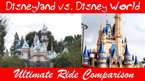 Disneyland Vs Disney World Ride Comparison Disney World Rides Disneyland Rides Disneyland