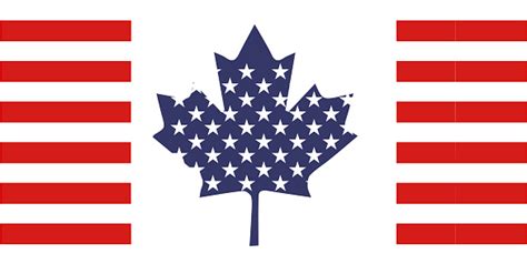 Usa And Canada Flags Combined Image Stock Illustration Download Image Now Istock