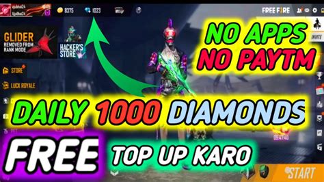 Diamond akan langsung bertambah ke akun free fire kamu. How to Top up Free Diamonds in Free Fire | No Apps | No ...