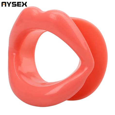 AYSEX Sexy Lips Rubber Blowjob Gag Open Fixation Mouth Stuffed Oral Sex
