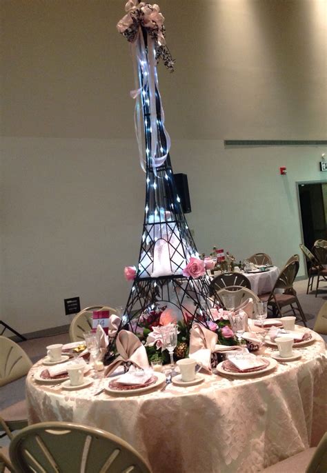 Amazing Christmas Centerpiece Paris Inspired Eiffel Tower Angels