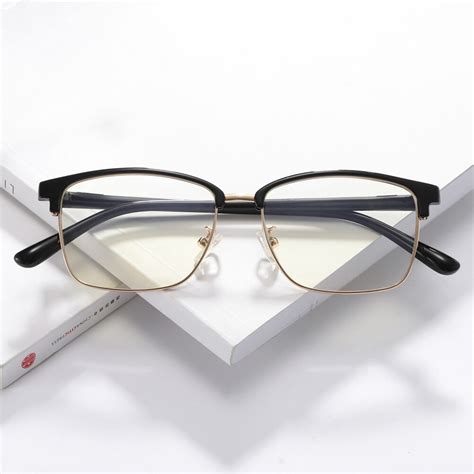 tr90 anti blue ray eyeglasses plastic titanium prescription rectangle eyewear lightweight