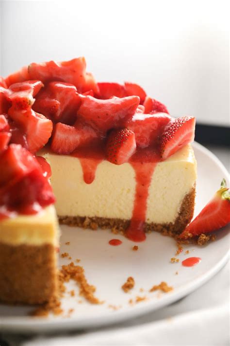 Strawberry Cheesecake Recipe With Cream Cheese Deporecipe Co